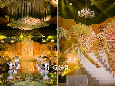 汇爱婚礼策划-北京国贸大酒店 汇爱婚礼|轻奢白金,现代都市里的宠儿-真实婚礼案例-汇爱婚礼策划作品